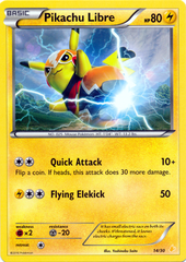 Pikachu Libre 14/30 Non-Holo Promo - Pikachu Libre Trainer Kit